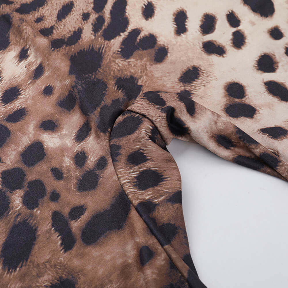 Slim Fit Sexy Leopard Print Jumpsuit | Gthic.com