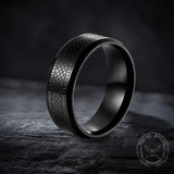 Snake Scale Pattern Stainless Steel Band Ring | Gthic.com