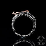 Snake Skeleton Sterling Silver Animal Ring