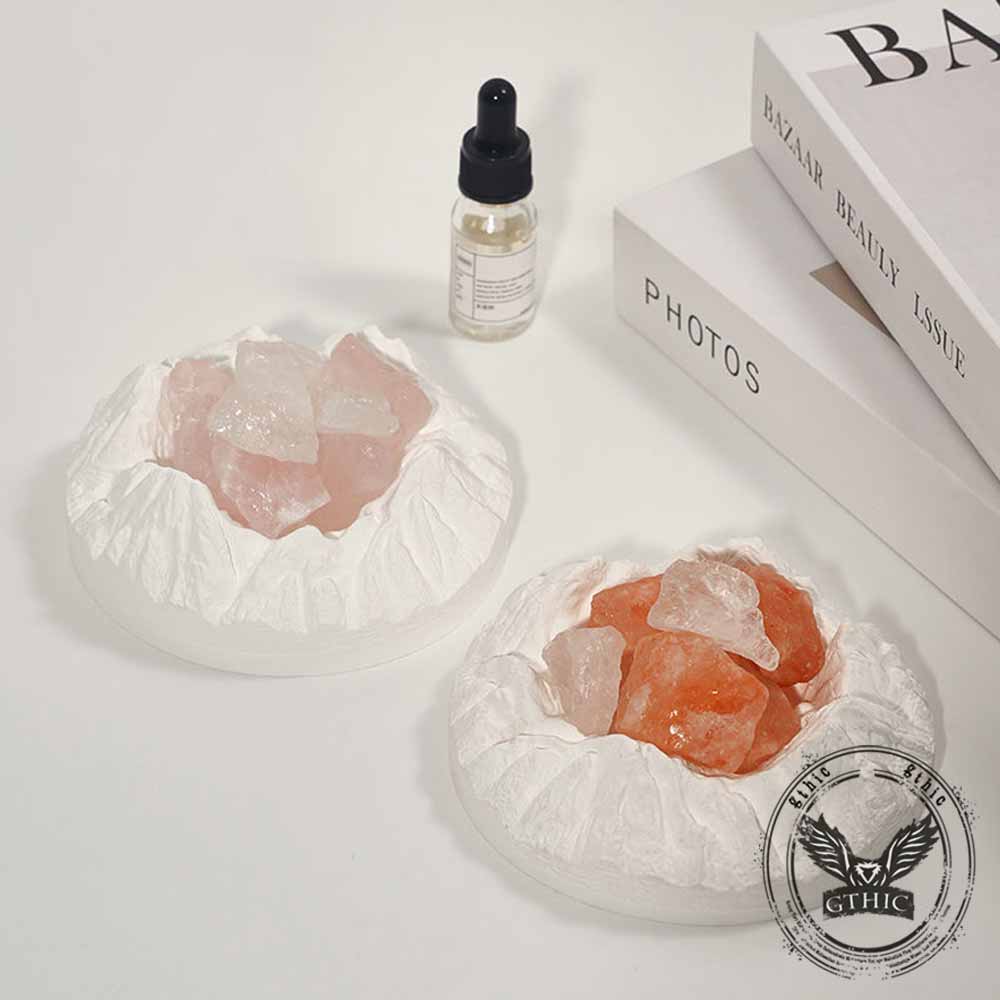 Snow Mountain Crater Crystal Essential Oil Home Figurine | Gthic.com