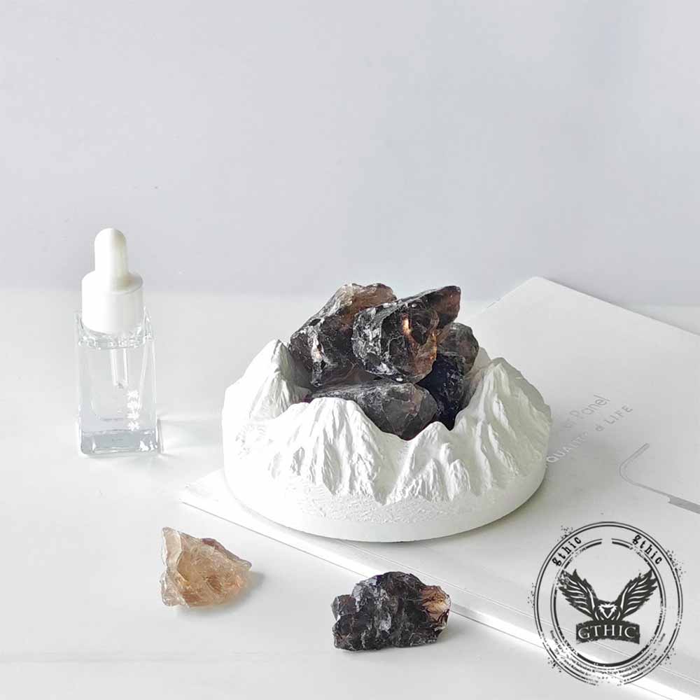 Snow Mountain Crater Crystal Essential Oil Home Figurine