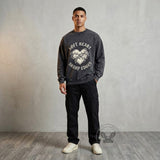 Soft Heart Sharp Edges Thorns Vintage Washed Sweatshirt | Gthic.com