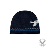 Soft Kitten Jacquard Pure Wool Knitted Beanie Hat