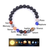 Solar System Natural Stone Beaded Bracelet | Gthic.com