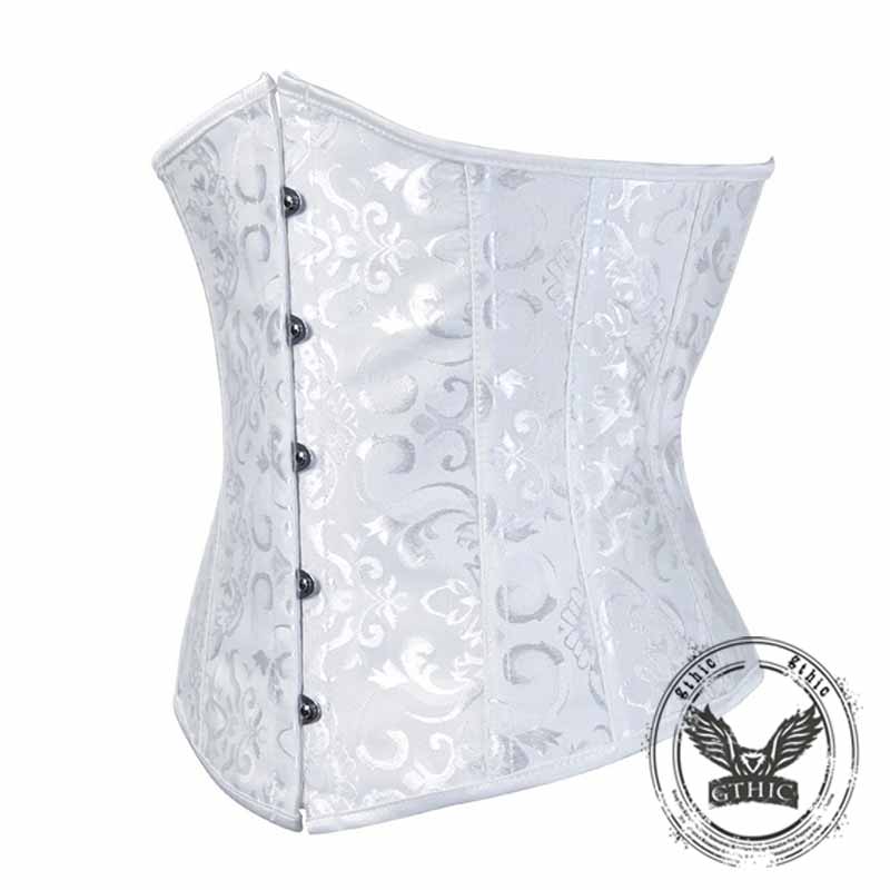 Solid Color Back Tie Body Shaping Palace Corset