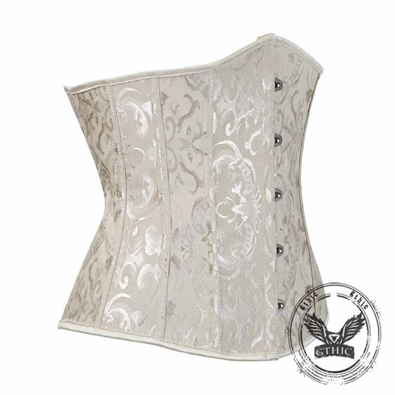 Solid Color Back Tie Body Shaping Palace Corset
