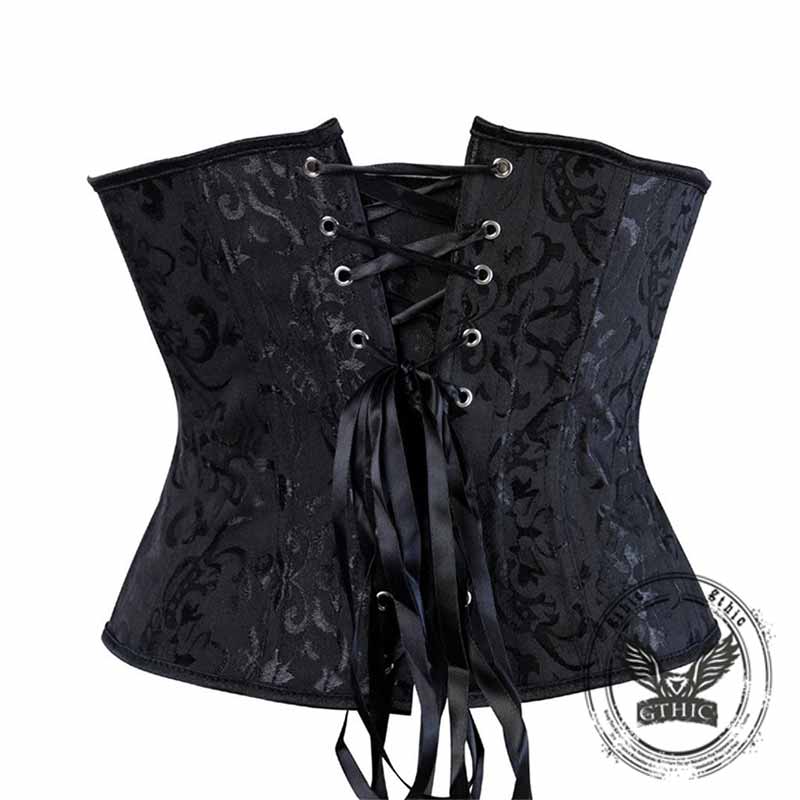 Solid Color Back Tie Body Shaping Palace Corset