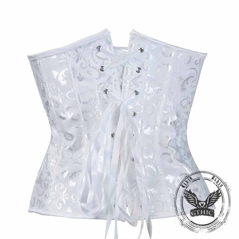 Solid Color Back Tie Body Shaping Palace Corset