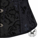 Solid Color Back Tie Body Shaping Palace Corset