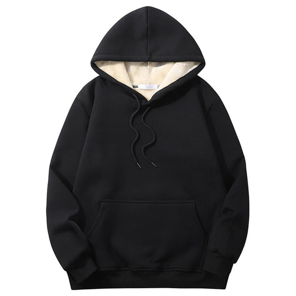 Solid Color Colorful Crew Collar Hoodie