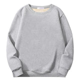 Solid Color Colorful Crew Collar Sweatshirt