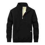 Solid Color Colorful Stand Collar Zip Sweatshirt