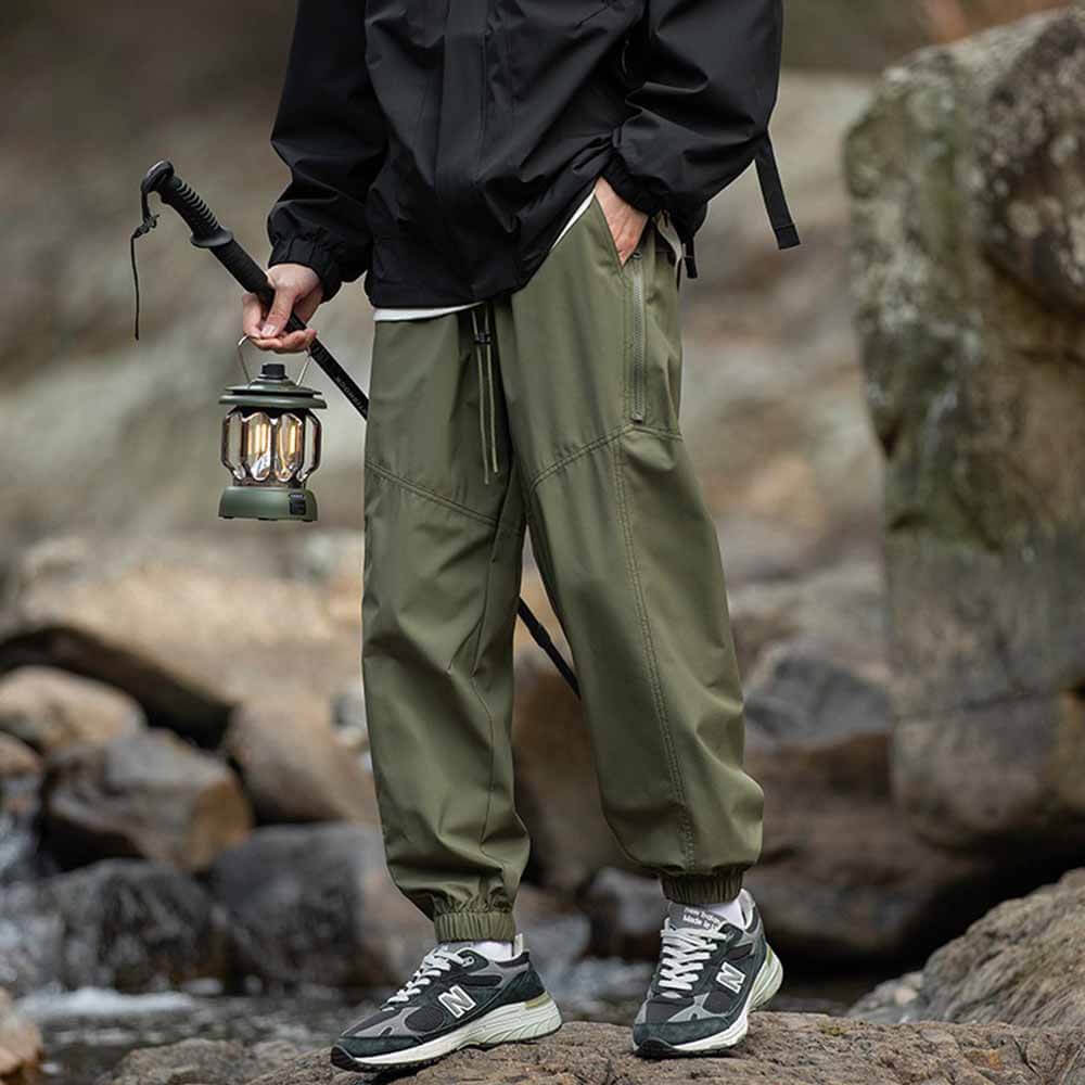 Solid Color Drawstring Cargo Pants | Gthic.com