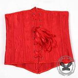 Solid Color Lace-Up Body-Shaping Court Corset