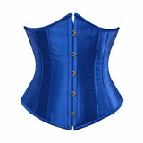Solid Color Lace-Up Body-Shaping Court Corset 03 | Gthic.com