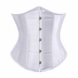 Solid Color Lace-Up Body-Shaping Court Corset