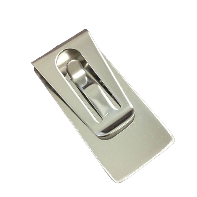 Solid Color Multi Functional Stainless Steel Money Clip
