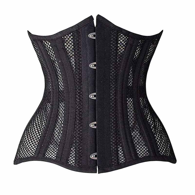 Solid Color Palace Mesh Steel Bone Corset 01 | Gthic.com