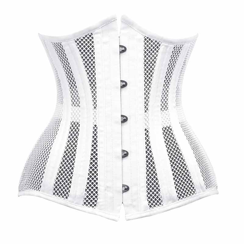 Solid Color Palace Mesh Steel Bone Corset 02 | Gthic.com