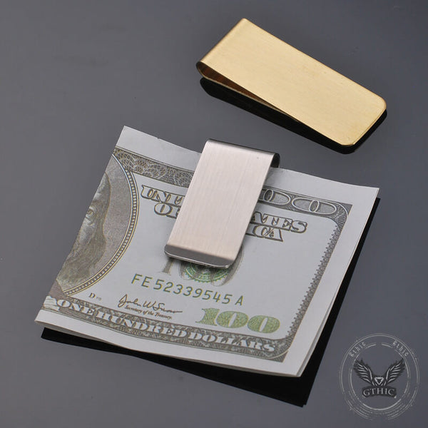 Solid Color Simple Alloy Money Clip | Gthic.com