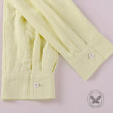 Solid Color Stand Collar Lace Up Long Sleeve Shirt
