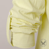 Solid Color Stand Collar Lace Up Long Sleeve Shirt