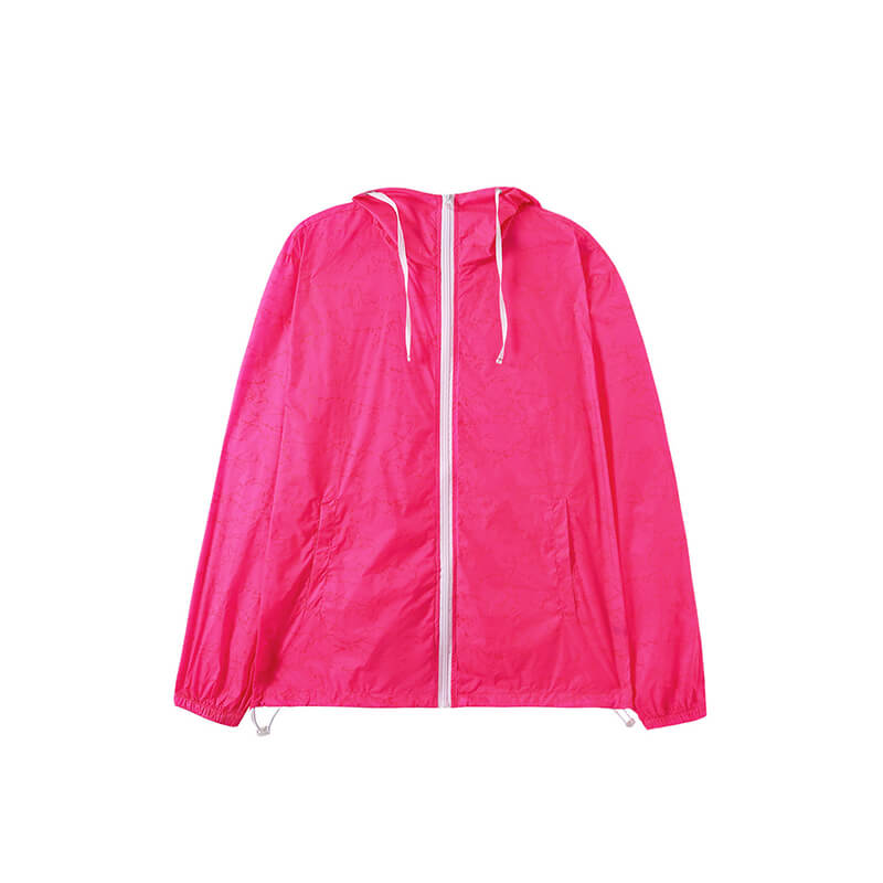 Solid Color Textured Colorful Reflective Jacket