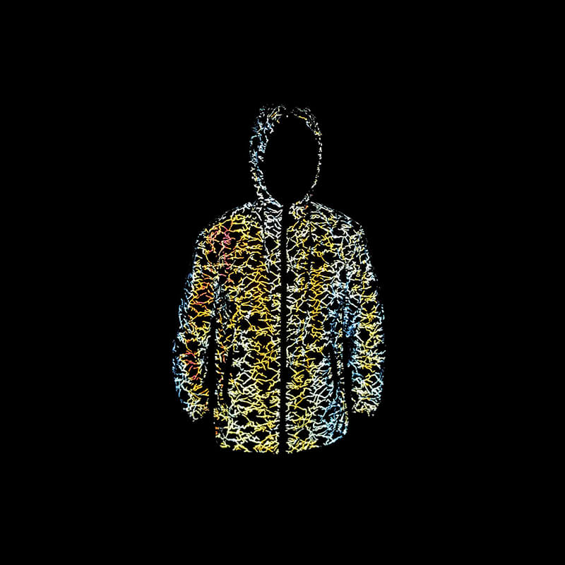 Solid Color Textured Colorful Reflective Jacket | Gthic.com