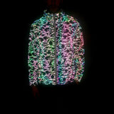 Solid Color Textured Colorful Reflective Jacket | Gthic.com
