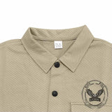 Solid Color Twill Lapel Single-Breasted Slim Jacket