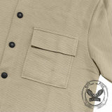 Solid Color Twill Lapel Single-Breasted Slim Jacket
