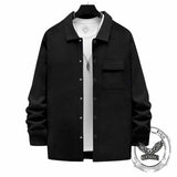 Solid Color Twill Lapel Single-Breasted Slim Jacket