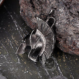 Spartan Warrior Helmet Stainless Steel Retro Pendant