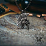 Spartan Warrior Helmet Stainless Steel Retro Pendant