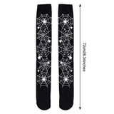 Spider Web Bat Halloween Print Socks