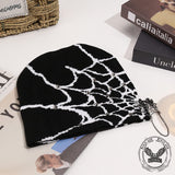 Spider Web Knitted Beanie Hats