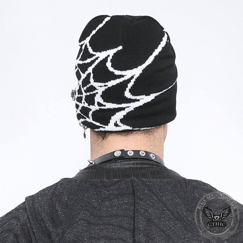 Spider Web Knitted Beanie Hats