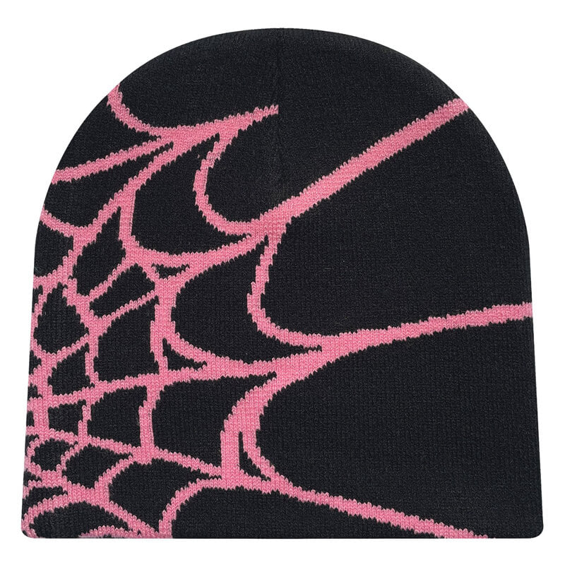 Spider Web Knitted Beanie Hats