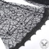 Minivestido gótico de poliéster con tela de araña