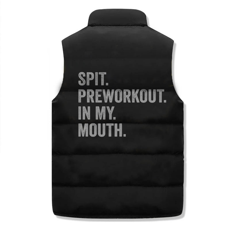 Spit Preworkout In My Mouth Warm Vest Top 02 | Gthic.com