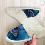 Spooky Blue Eyes Forest Keep Warm Cotton Slippers 03 | Gthic.com