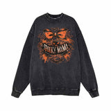 Spooky Mama Halloween Vintage Washed Hoodie Sweatshirt 02 | Gthic.com