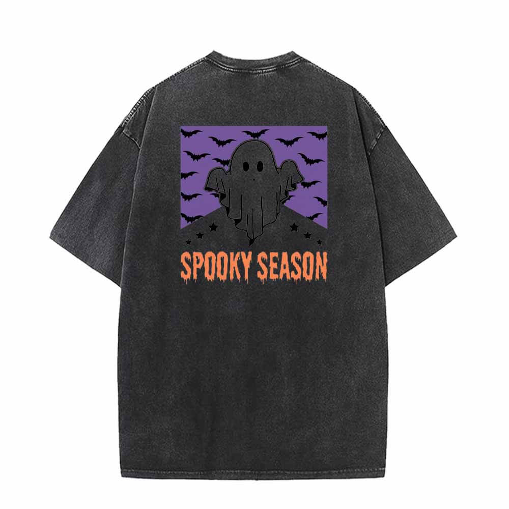 Spooky Season Halloween Vintage Washed T-shirt | Gthic.com