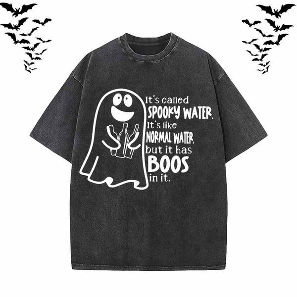 Spooky Water Boos Vintage Washed T-shirt Vest Top | Gthic.com