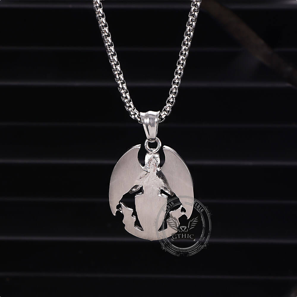 St. Michael Cross Shield Stainless Steel Pendant