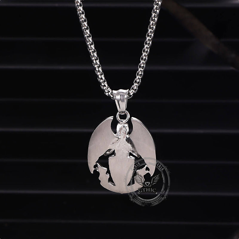 St. Michael Cross Shield Stainless Steel Pendant