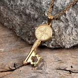 St. Benedict Medal Key Stainless Steel Pendant | Gthic.com