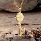 St. Benedict Medal Key Stainless Steel Pendant | Gthic.com