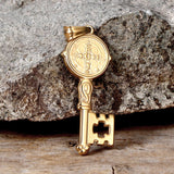 St. Benedict Medal Key Stainless Steel Pendant | Gthic.com