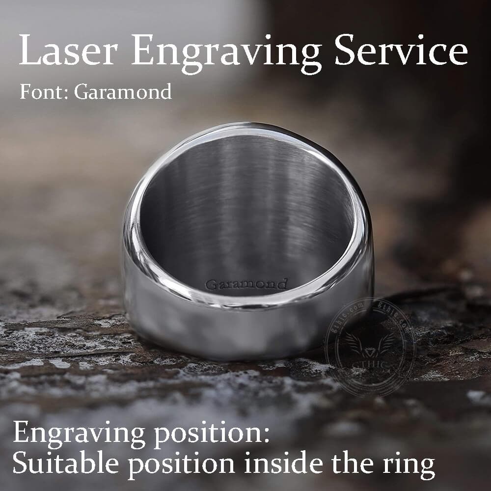 Mjöllnir Hammer Edelstahl Wikinger Ring